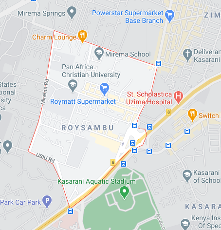 Roysambu area map