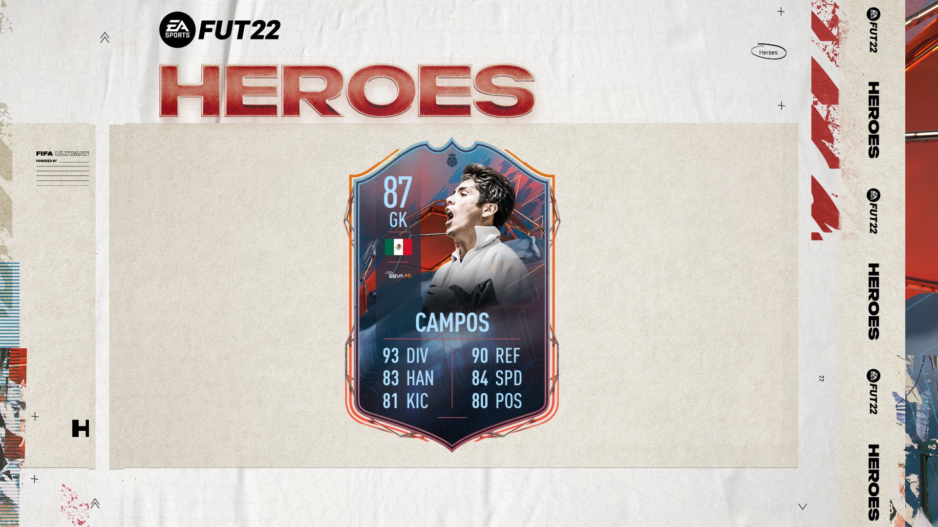 FIFA 22 FUT Heroes Liga BBVA MX