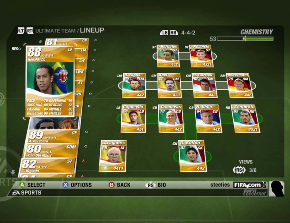 FIFA 09 Ultimate Team Modus