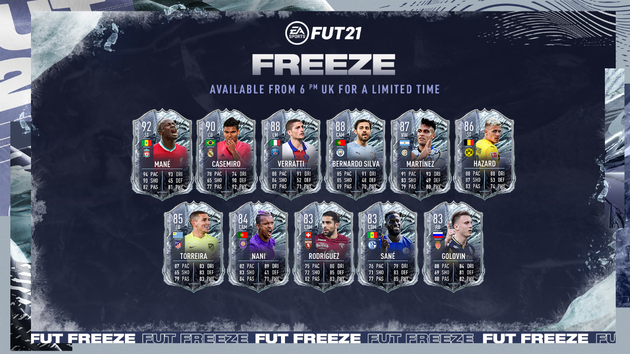 FIFA 21 Ultimate Team FUT Freeze