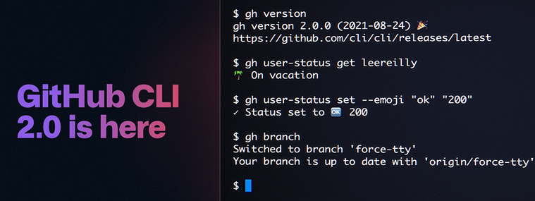 GitHub CLI 2.0 is here