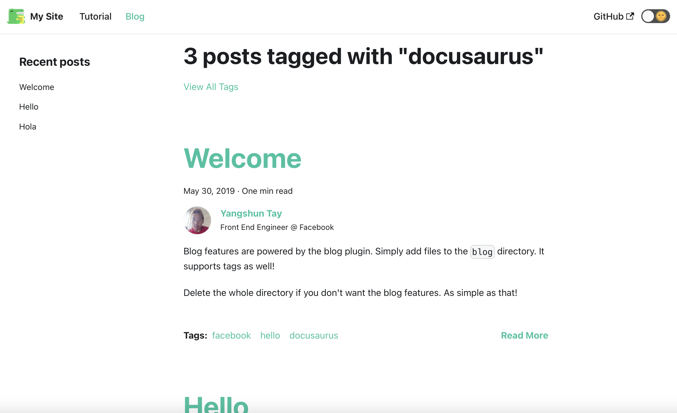 docusaurus-blog-list