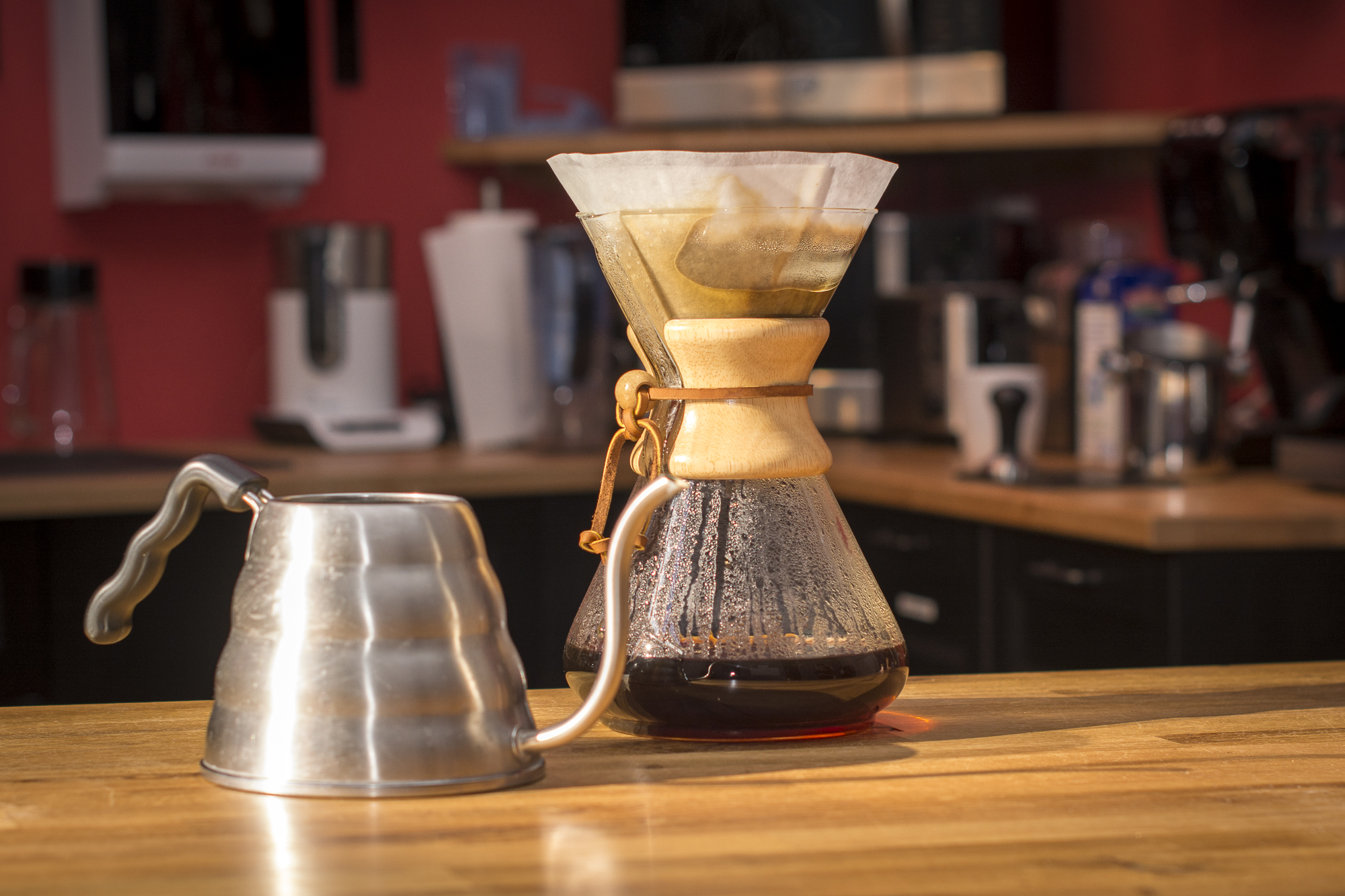 Chemex container with pourer