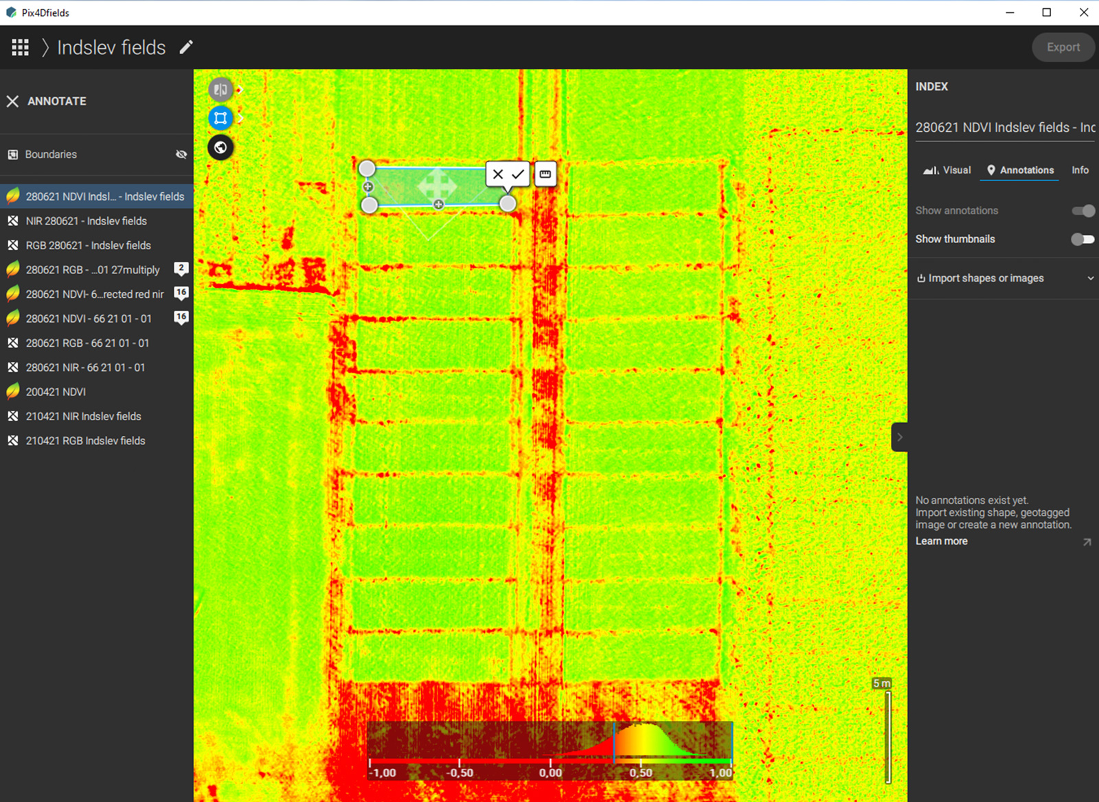 NDVI in agriculture
