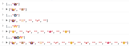 Emoji and the JavaScript Spread Operator