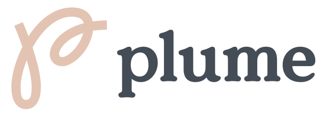 plume logo horizontal light