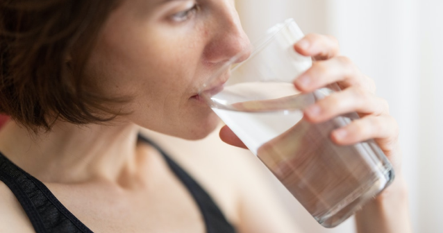 Drink a lot of fluids to help treat a UTI which can cause lower left abdominal pain