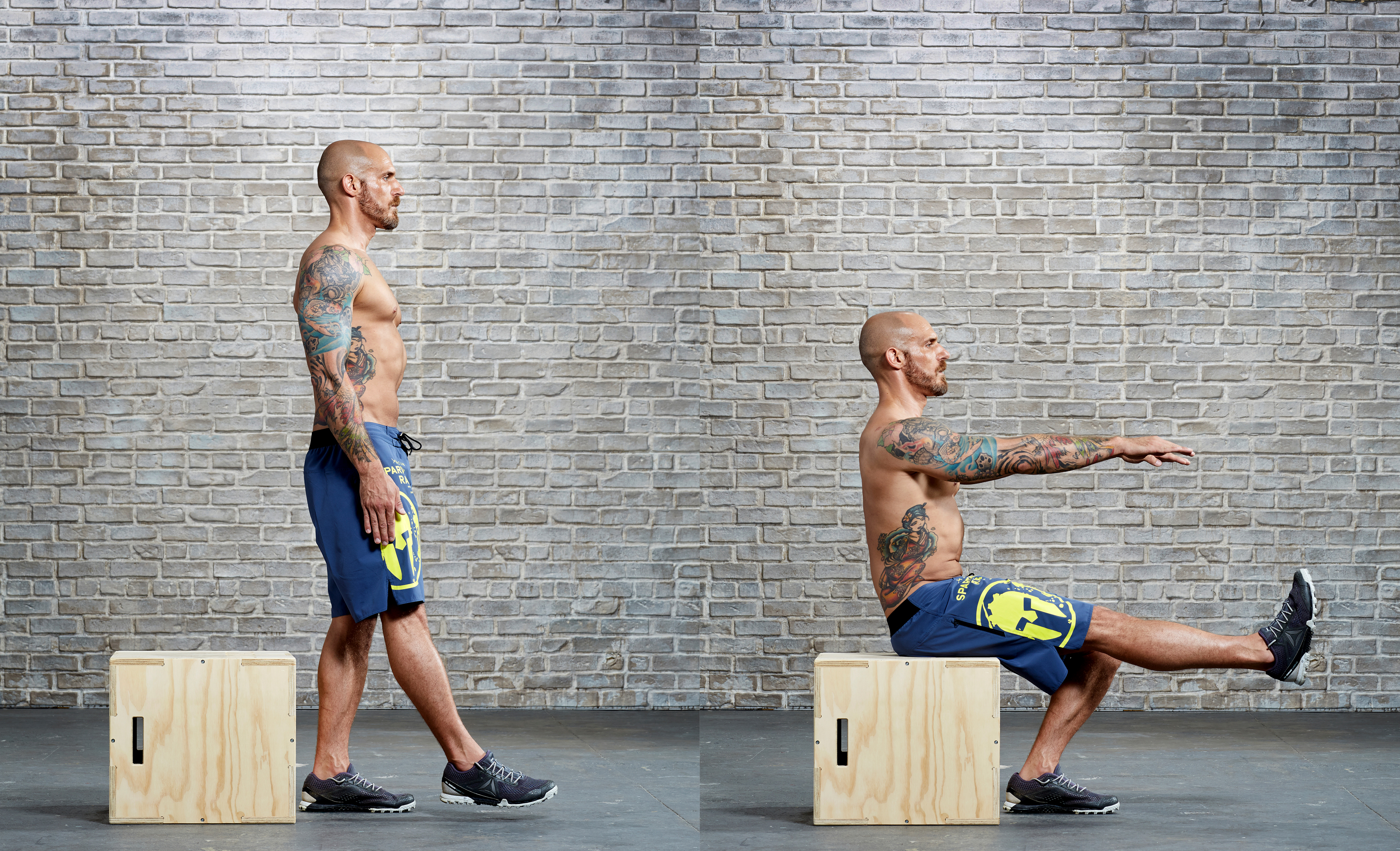 balance exercises: One-legged squat