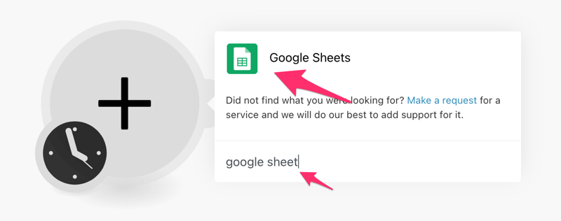 google sheet app search