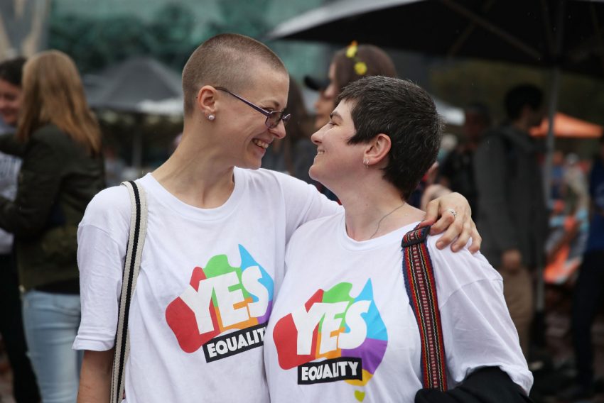 Same sex Marriage legalised in Australia (Happy Couple)