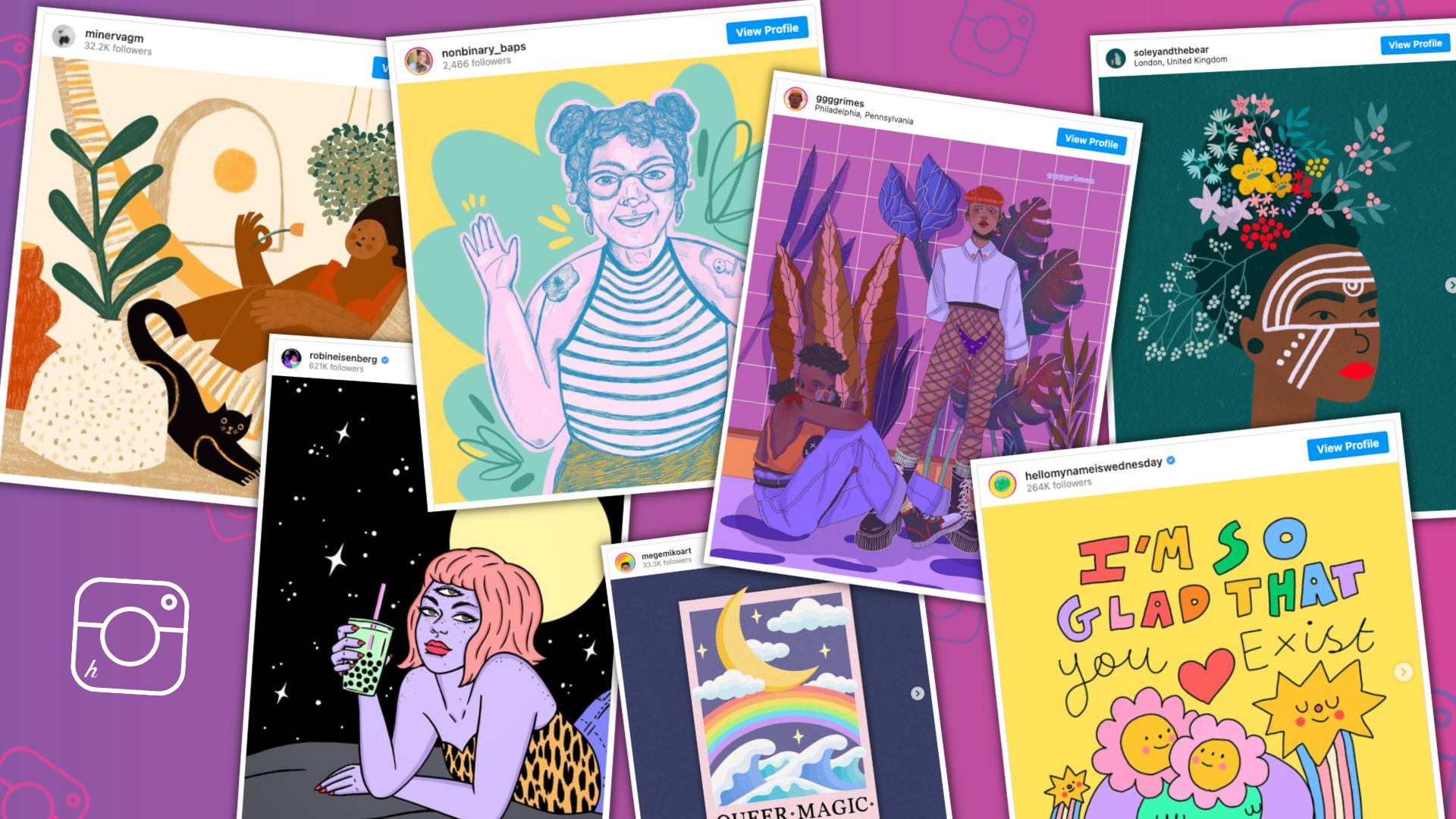 Non-Binary & Female Illustrators To Follow On Instagram 