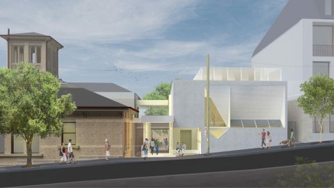 Artist&#39;s impression of the upgraded Pyrmont Community Centre. Credit: Welsh and Major Architects