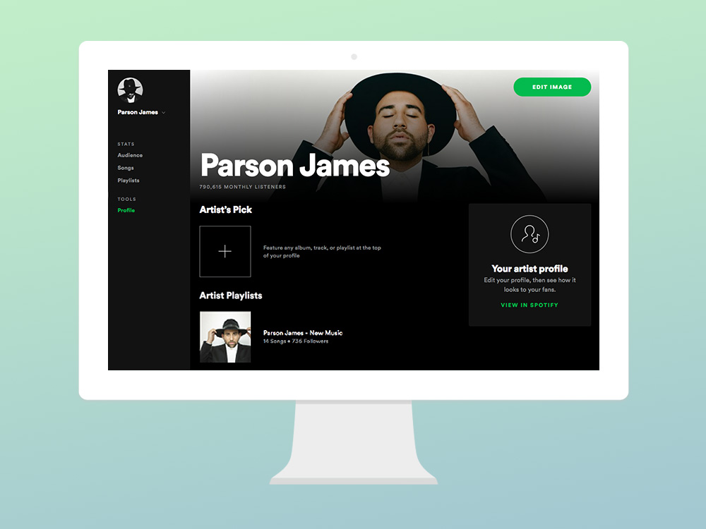 Artist profile tools in Spotify for Artists