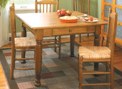 aged pine farmhouse table