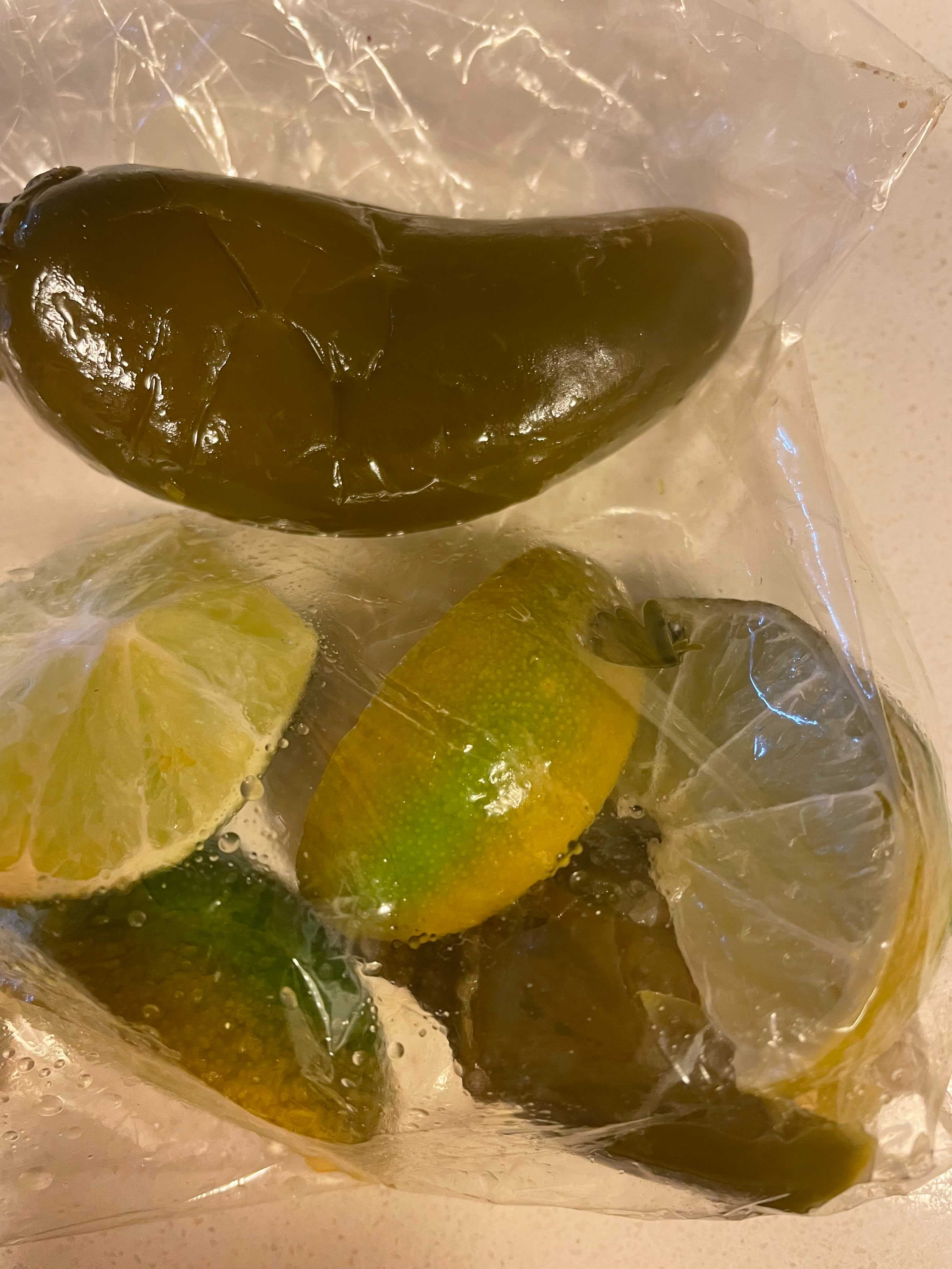 jalapenos and limes