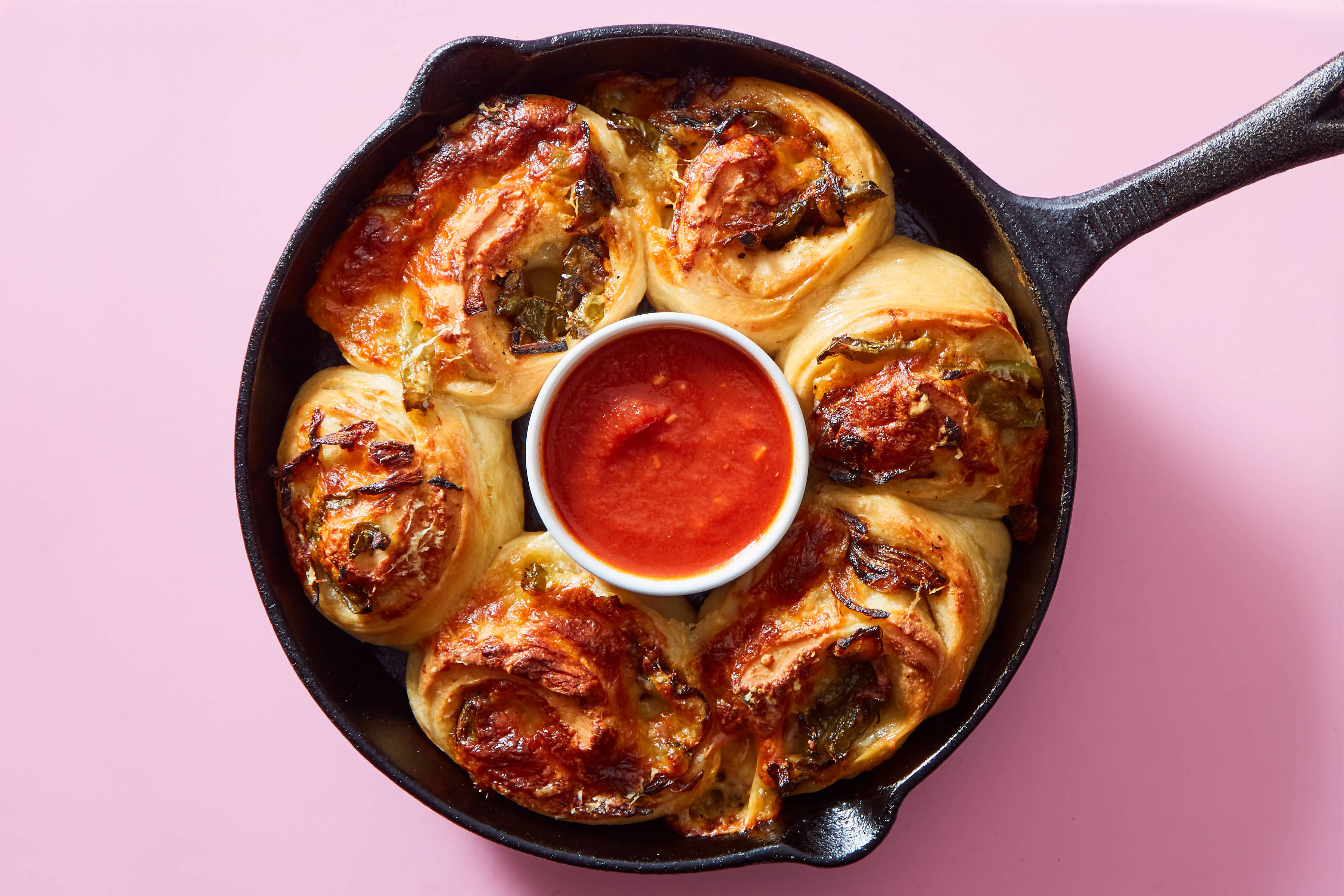 Two-Cheese Veggie Pizza Rolls