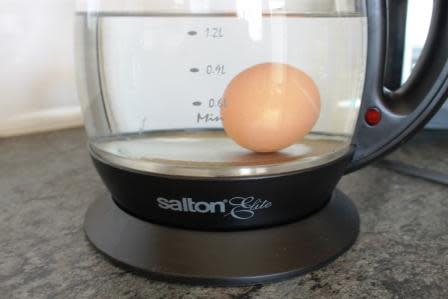The old egg in a kettle trick!