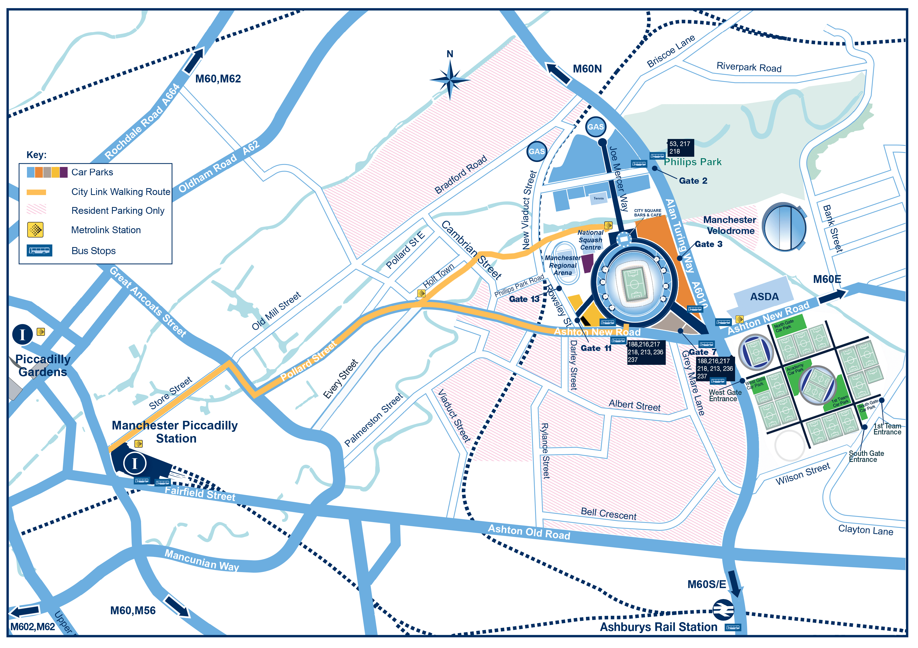 manchester city football club walking route map | transport for