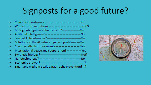 Signposts for a good future