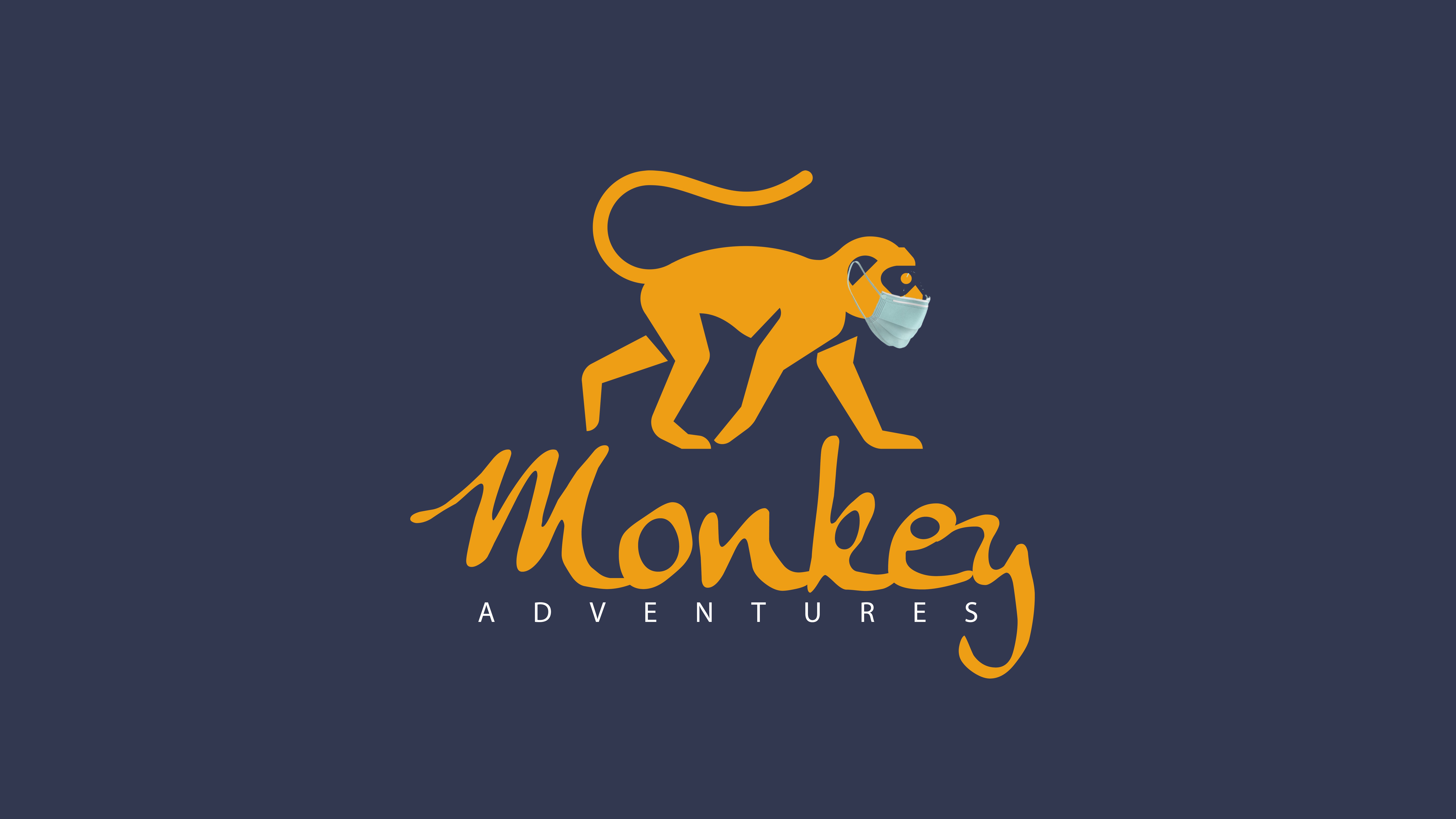 Monkey logo with mask