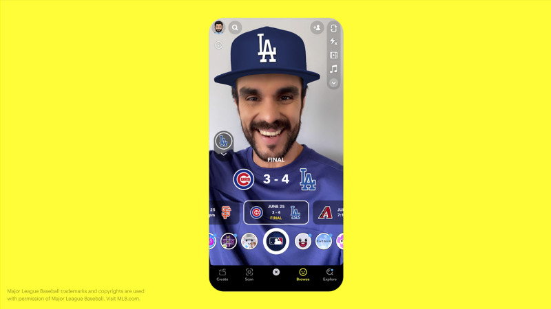 Snapchat MLB Partnership
