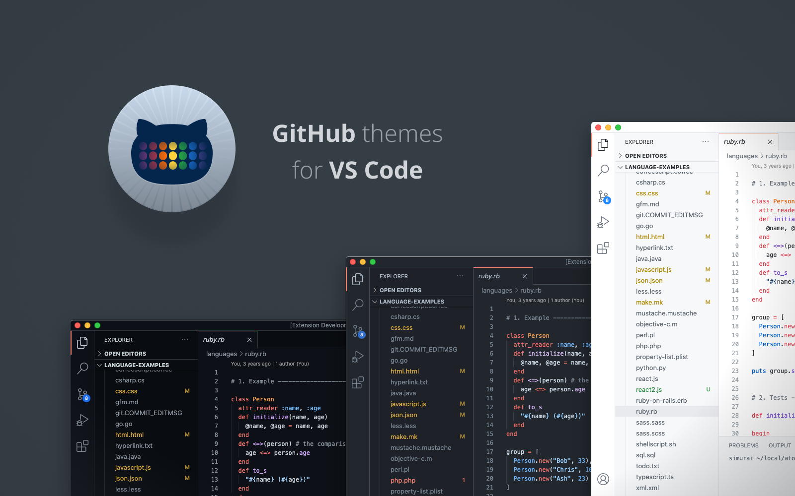GitHub themes