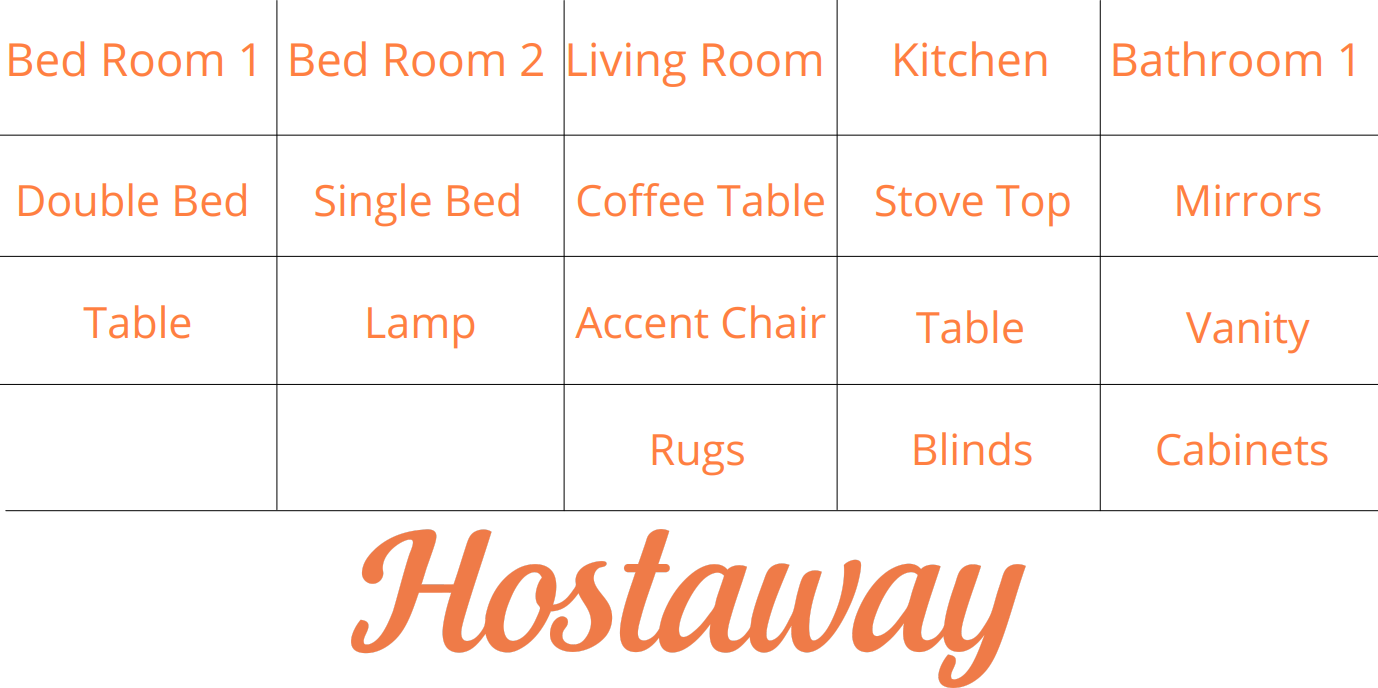 Airbnb Furniture Checklist 