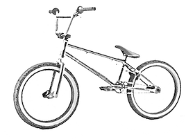 A picture of a BMX bike