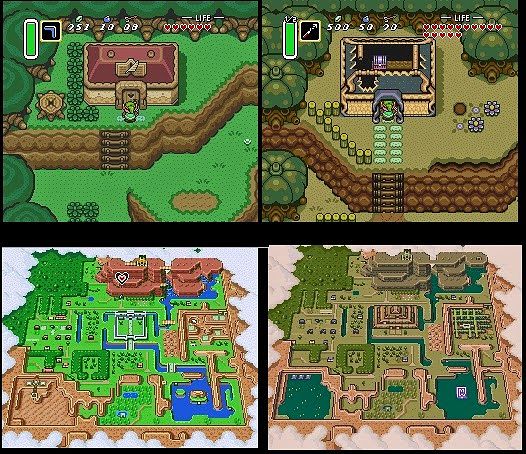 Light and Dark Hyrule in the Legend of Zelda: Link to the Past​