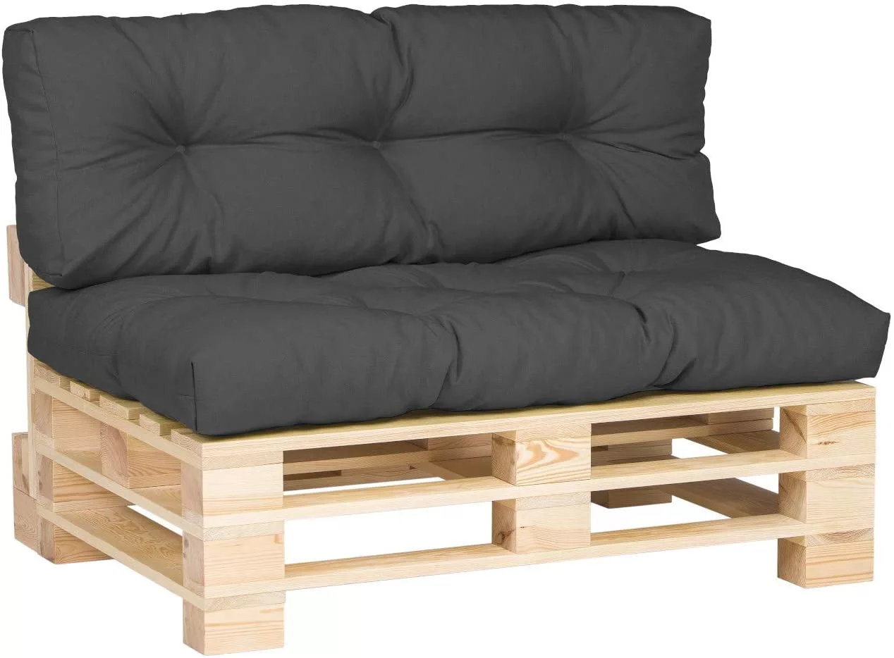 Cuscini per mobili in pallet trapuntati e imbottiti, per divani, per interni ed esterni