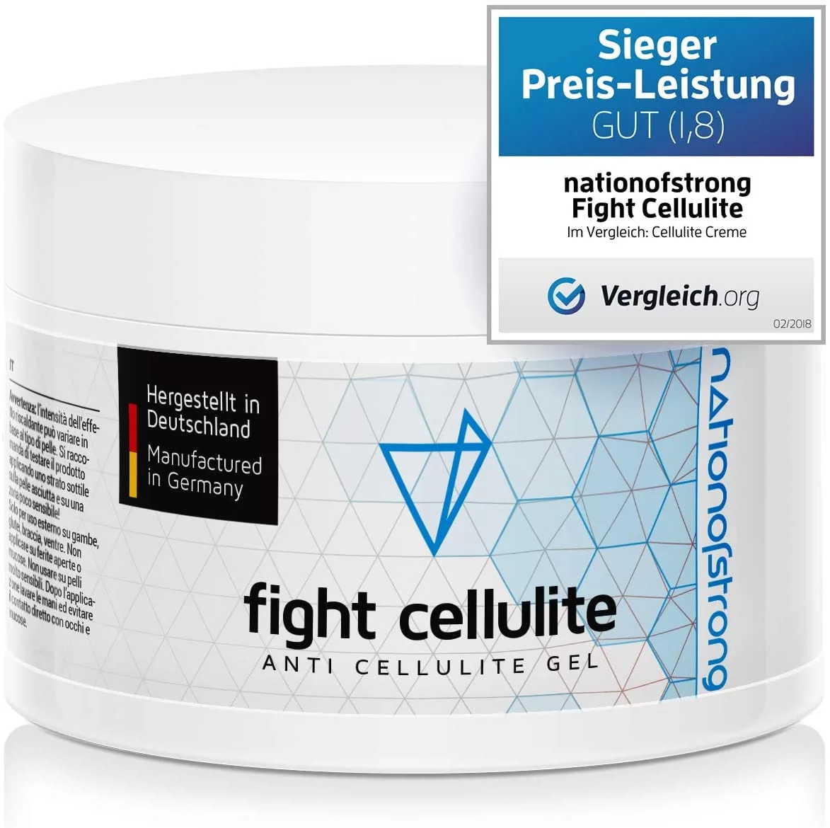 Fight Cellulite Crema Anticellulite Professionale Termoattiva Effetto Caldo (225ml)