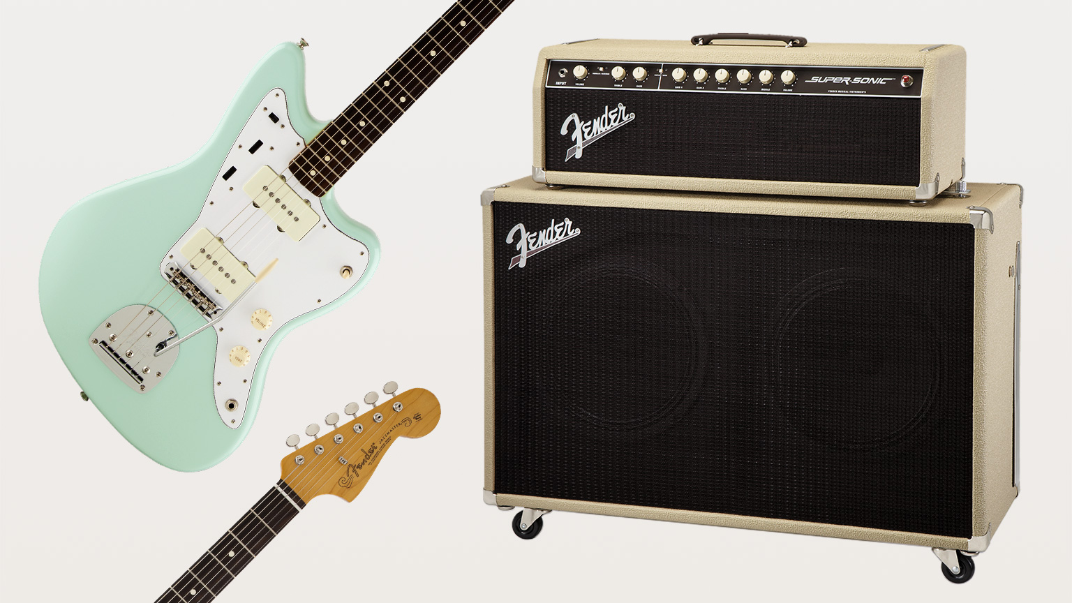 Super-Sonic™ head and matching blonde 212 cabinet