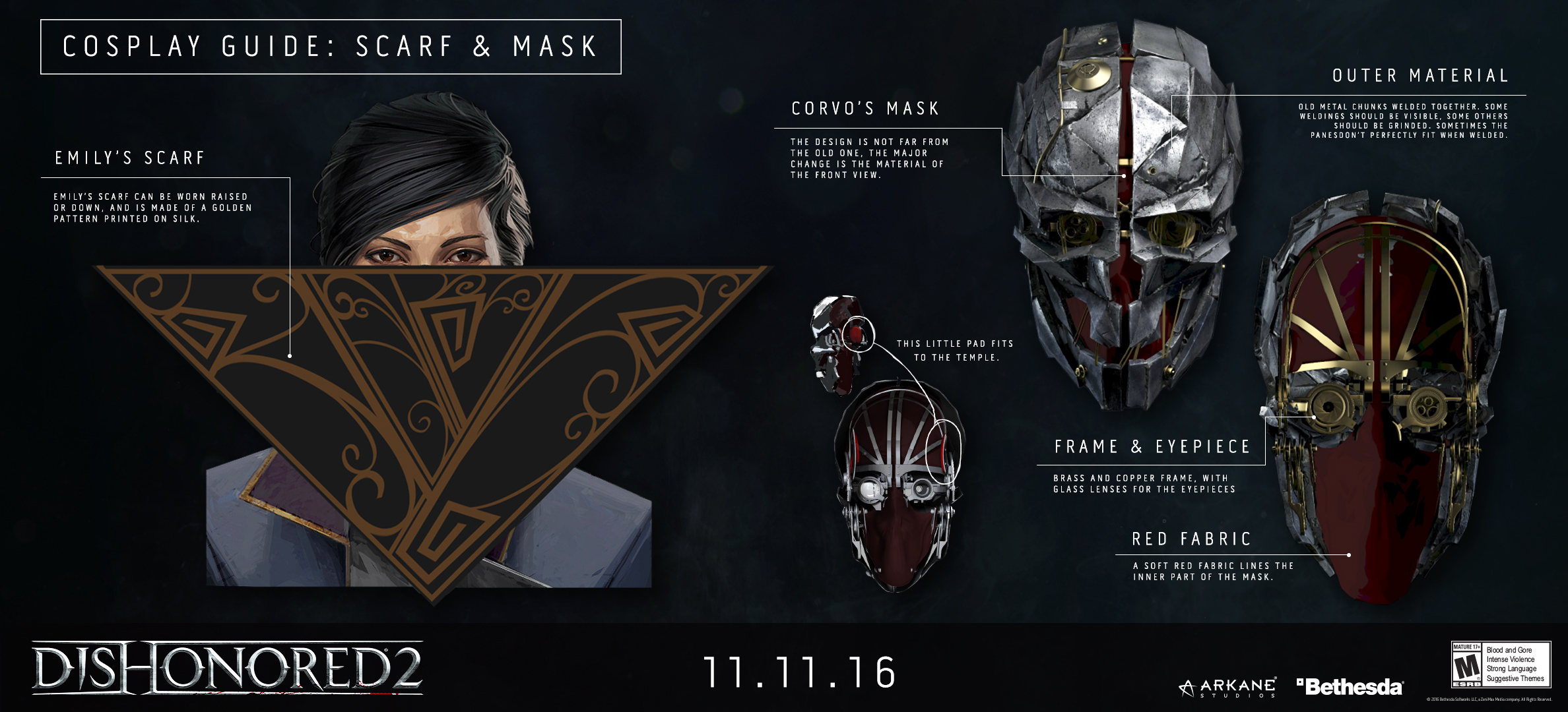 Dishonored 2 – Character Cosplay Guides
