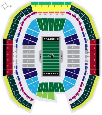simplefootage: Atlanta Mercedes Benz Stadium Seating Chart