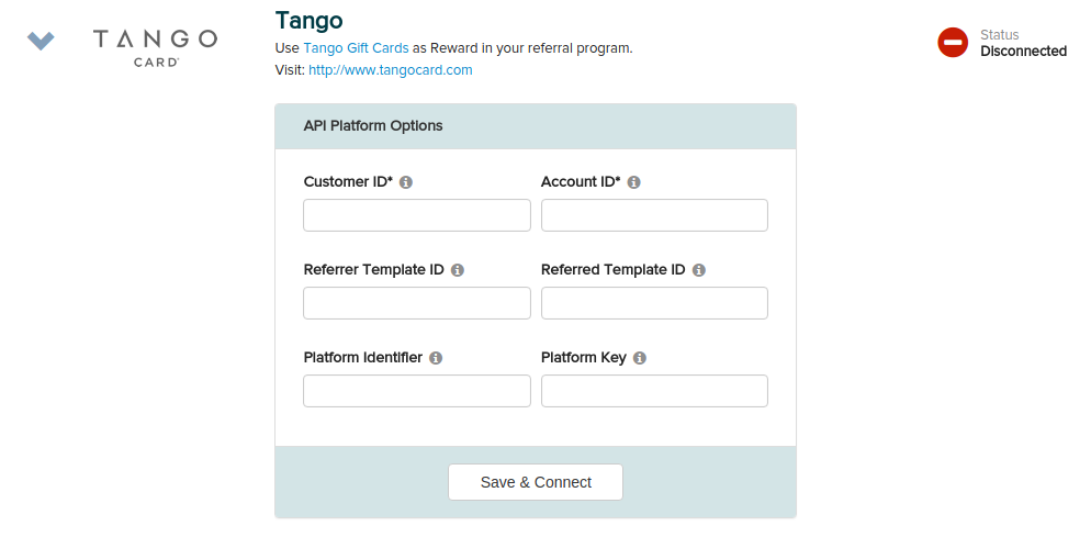 TangoCard-Integration-Config