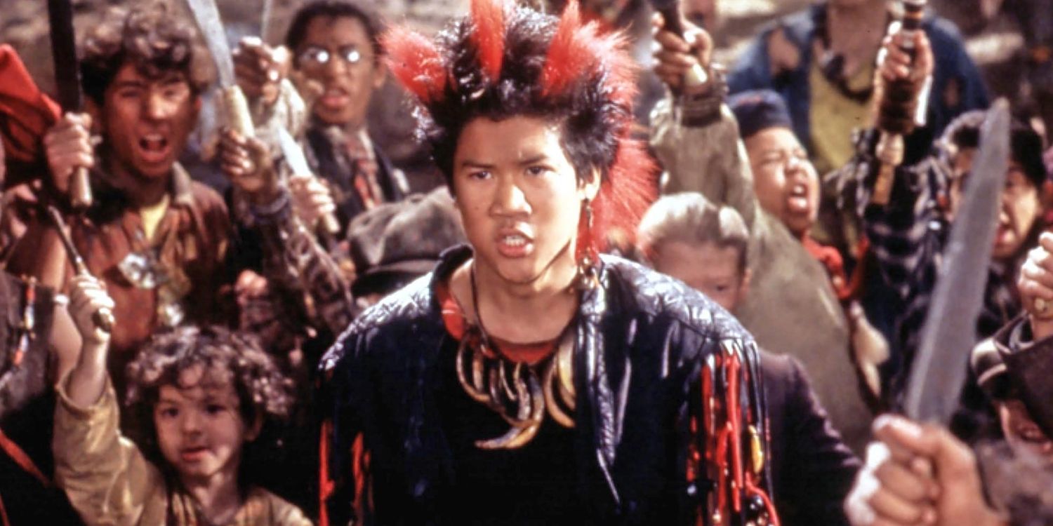 A photo of the character Rufio from the 1991 film "Hook", who's catchphrase was "Bangarang!"