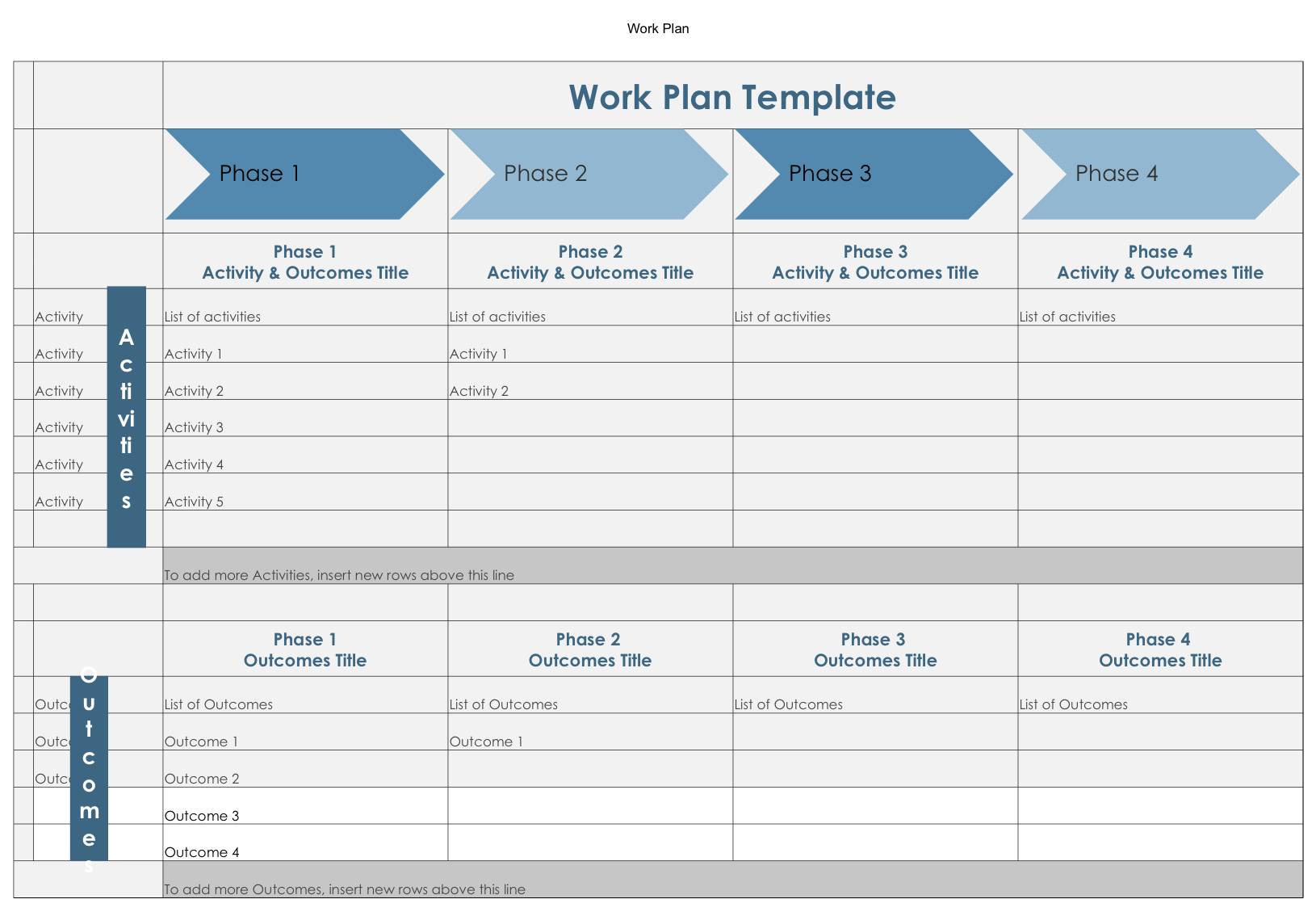 Work Plan Document Template