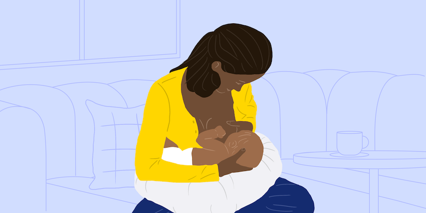 Cross Cradle Hold - Breastfeeding Positions