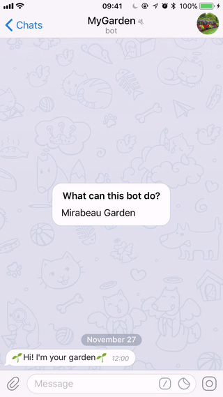 AI garden dialogue