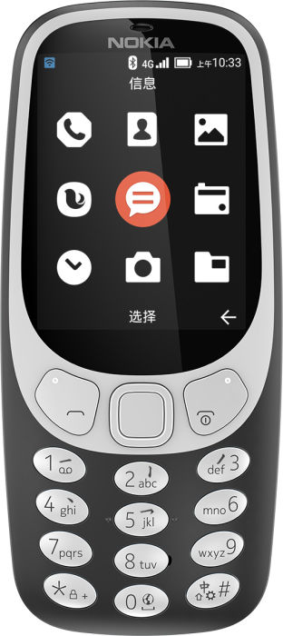 nokia 3310 4G color variant charcoal