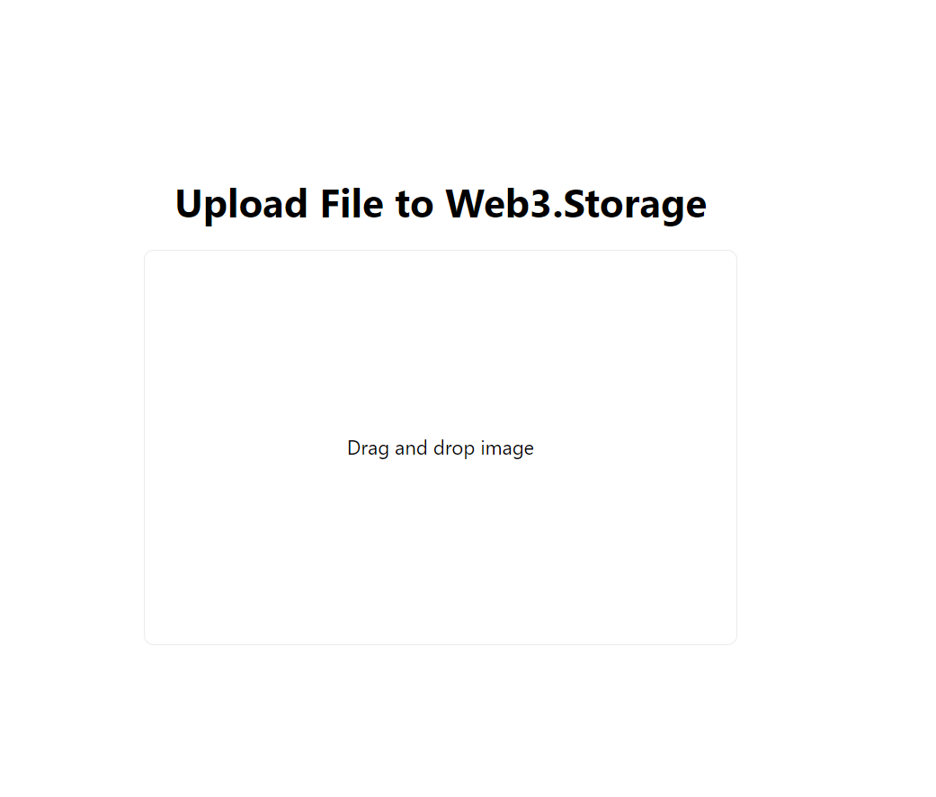 Main Screen of Demo File Upload App
