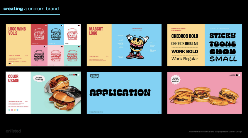 Beast Burgers Branding and Design Examples