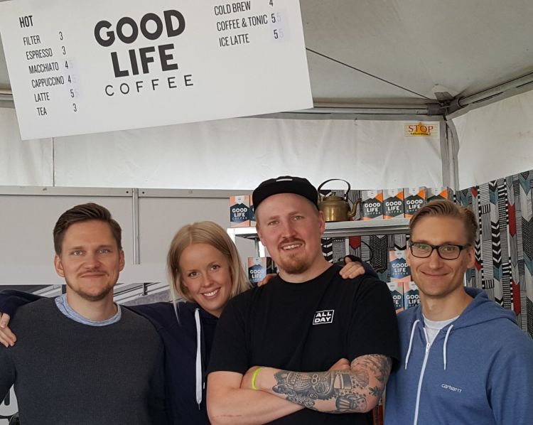 Good Life Coffeen porukka Taste of Helsinki -tapahtumassa 2017.