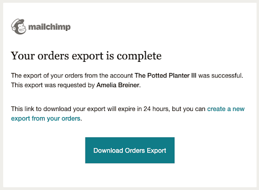 View, Manage, and Export Orders in Your Mailchimp Store