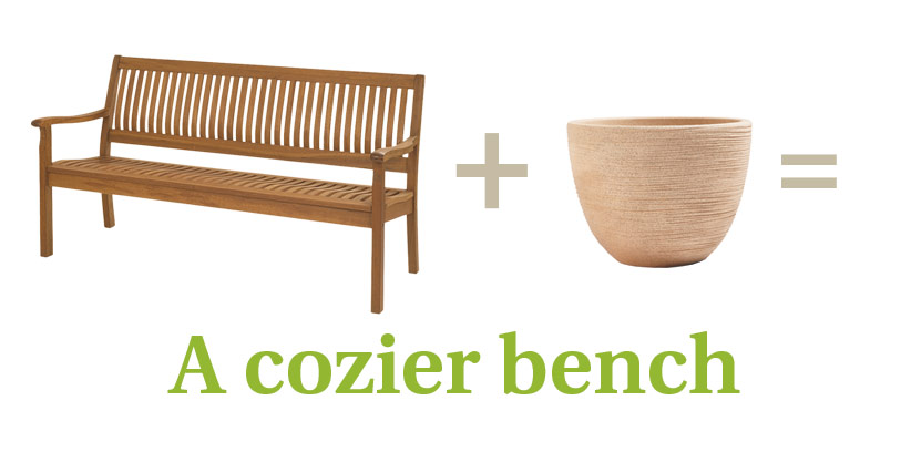 c-cozy-bench-1: Photo of bench courtesy of Gardener's Supply Co.