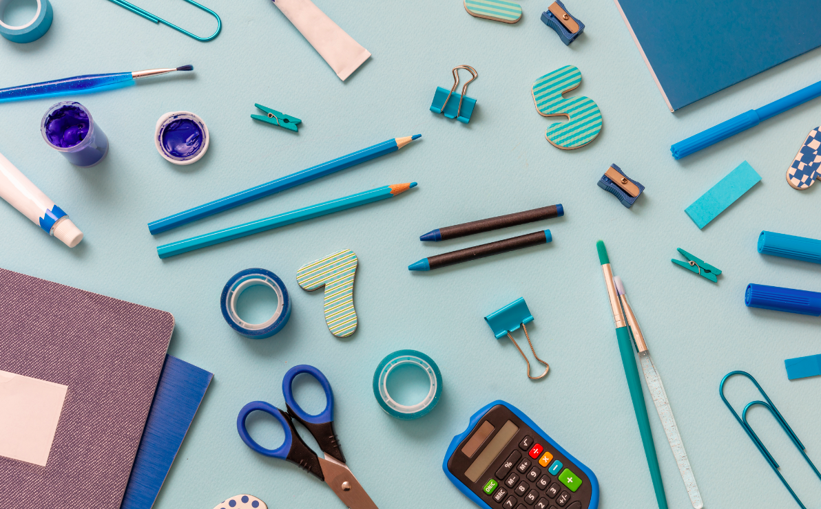 Back to school essentials and stationery